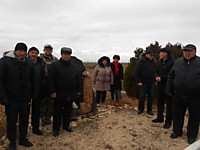 Встреча с родсвениками найденного бойца - Темиралиева Сагынбека, 2018 г.
