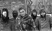 Немецкие военнопленные, захваченные во время зимнего наступления РККА в декабре 1941 г.
